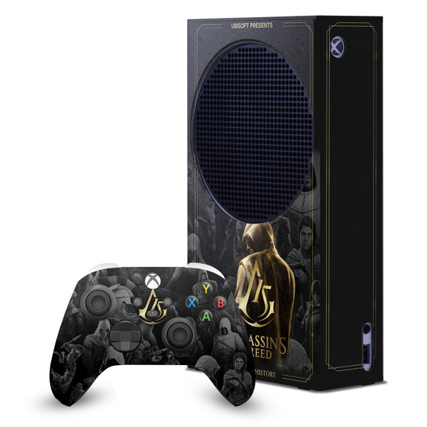 Assassin's Creed 15th Anniversary Graphics Key Art Game Console Wrap and Game Controller Skin Bundle for Microsoft Series S Console & Controller
