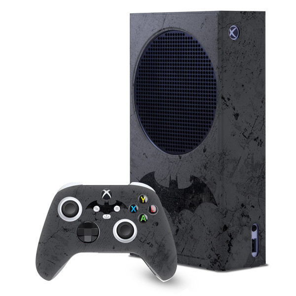 Batman DC Comics Logos And Comic Book Hush Game Console Wrap and Game Controller Skin Bundle for Microsoft Series S Console & Controller