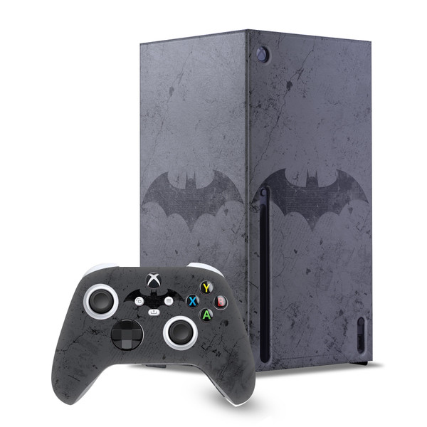 Batman DC Comics Logos And Comic Book Hush Game Console Wrap and Game Controller Skin Bundle for Microsoft Series X Console & Controller