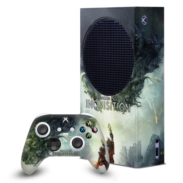 EA Bioware Dragon Age Inquisition Graphics Key Art 2014 Game Console Wrap and Game Controller Skin Bundle for Microsoft Series S Console & Controller