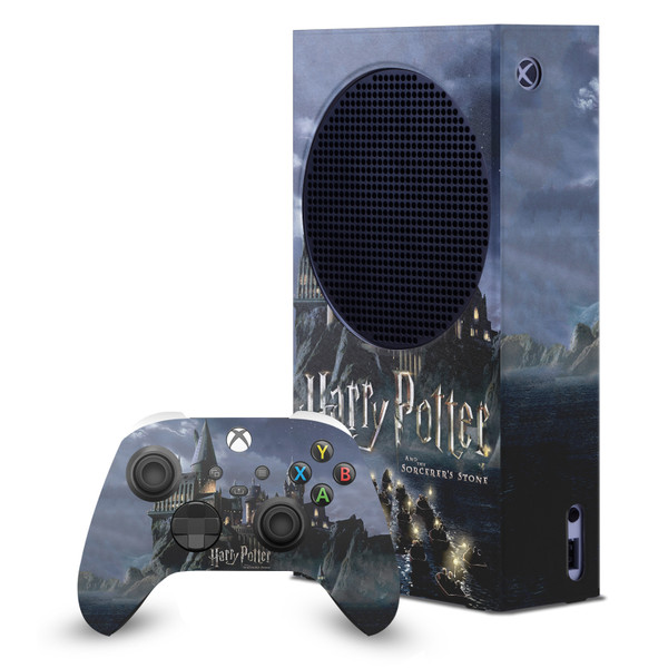 Harry Potter Graphics Castle Game Console Wrap and Game Controller Skin Bundle for Microsoft Series S Console & Controller