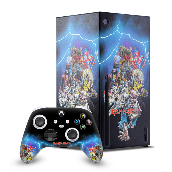 Iron Maiden Graphic Art Best Of Beast Game Console Wrap and Game Controller Skin Bundle for Microsoft Series X Console & Controller