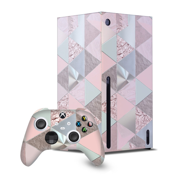 LebensArt Art Mix Soft Pastels Game Console Wrap and Game Controller Skin Bundle for Microsoft Series X Console & Controller