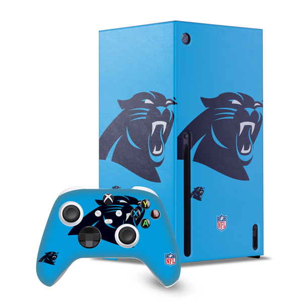 NFL Carolina Panthers Oversize Game Console Wrap and Game Controller Skin Bundle for Microsoft Series X Console & Controller