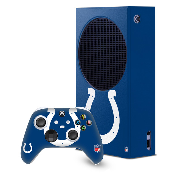 NFL Indianapolis Colts Oversize Game Console Wrap and Game Controller Skin Bundle for Microsoft Series S Console & Controller