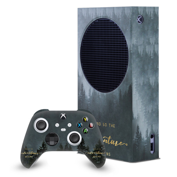 Nature Magick Art Mix Tree Game Console Wrap and Game Controller Skin Bundle for Microsoft Series S Console & Controller