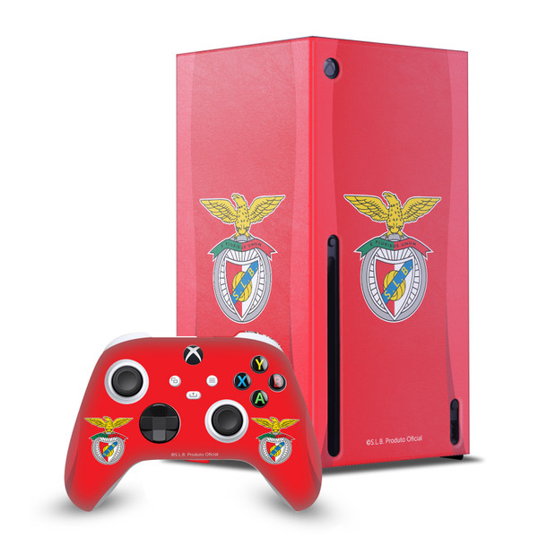 S.L. Benfica 2024/25 Crest Kit Home Game Console Wrap and Game Controller Skin Bundle for Microsoft Series X Console & Controller