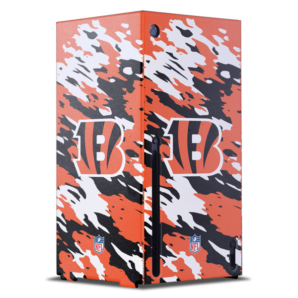 NFL Cincinnati Bengals Camou Game Console Wrap Case Cover for Microsoft Xbox Series X