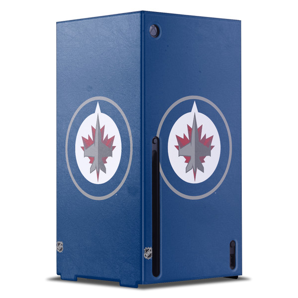 NHL Winnipeg Jets Plain Game Console Wrap Case Cover for Microsoft Xbox Series X