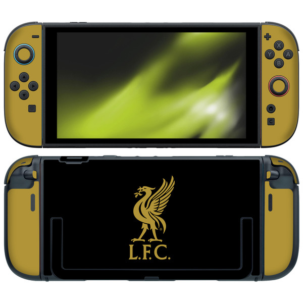 Liverpool Football Club Art Liver Bird Gold On Black Vinyl Sticker Skin Decal Cover for Nintendo Switch 2