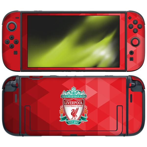 Liverpool Football Club Art Crest Red Geometric Vinyl Sticker Skin Decal Cover for Nintendo Switch 2