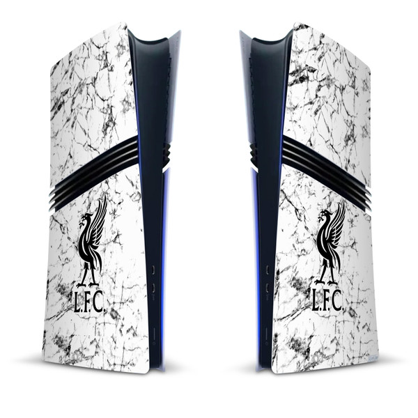 Liverpool Football Club Art Black Liver Bird Marble Vinyl Sticker Skin Decal Cover for Sony PS5 Pro Digital Edition Console