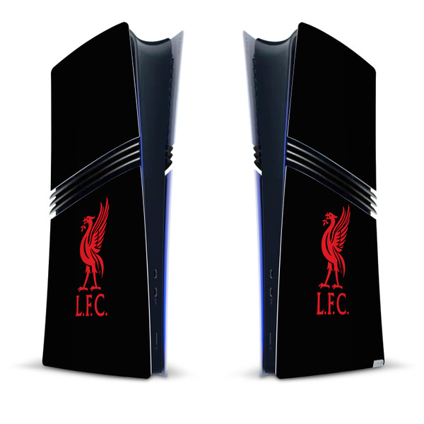 Liverpool Football Club Art Liver Bird Red On Black Vinyl Sticker Skin Decal Cover for Sony PS5 Pro Digital Edition Console
