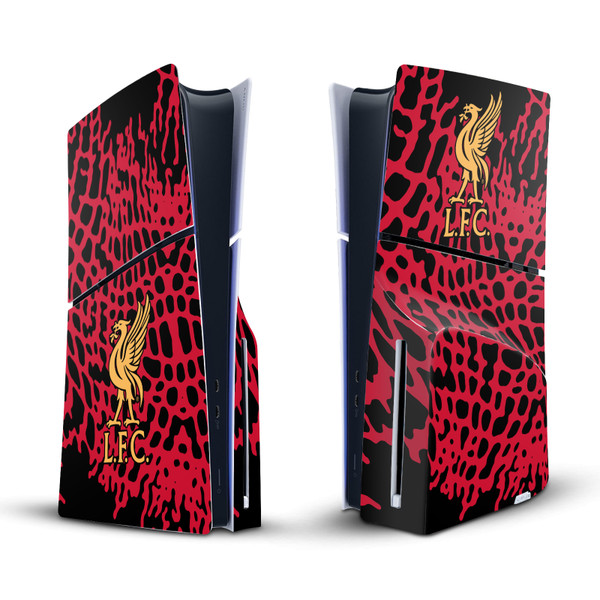 Liverpool Football Club Art Animal Print Vinyl Sticker Skin Decal Cover for Sony PS5 Slim Disc Edition Console