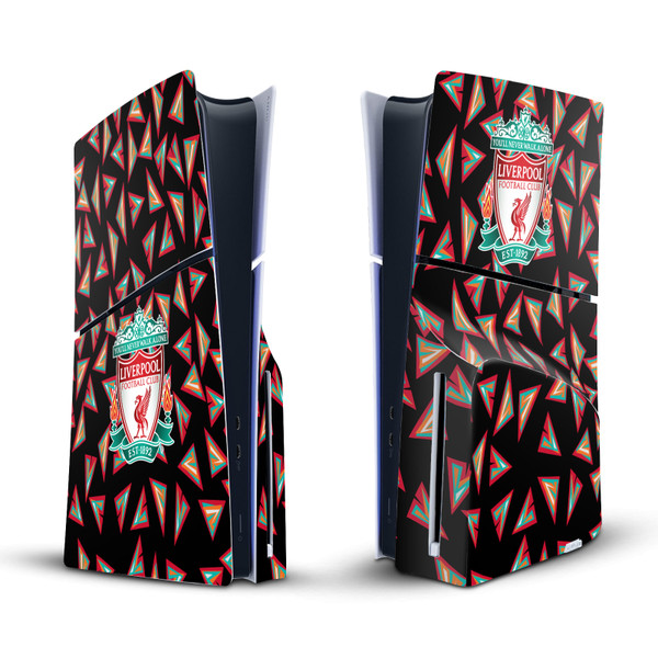 Liverpool Football Club Art Geometric Pattern Vinyl Sticker Skin Decal Cover for Sony PS5 Slim Disc Edition Console