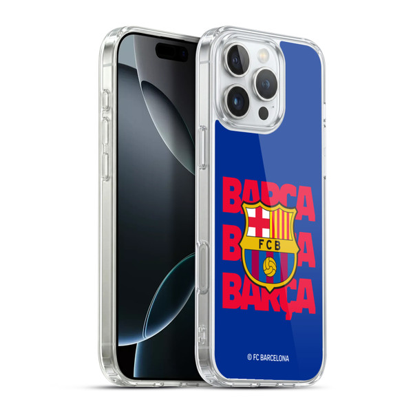 FC Barcelona Graphics Barca Crest Soft Gel Case for Apple iPhone 16 Pro Max & MagSafe
