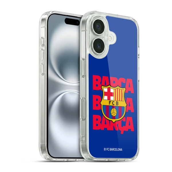FC Barcelona Graphics Barca Crest Soft Gel Case for Apple iPhone 16 & MagSafe