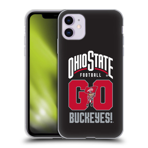 Ohio State University Football Graphics Go Buckeyes Soft Gel Case for Apple iPhone 11