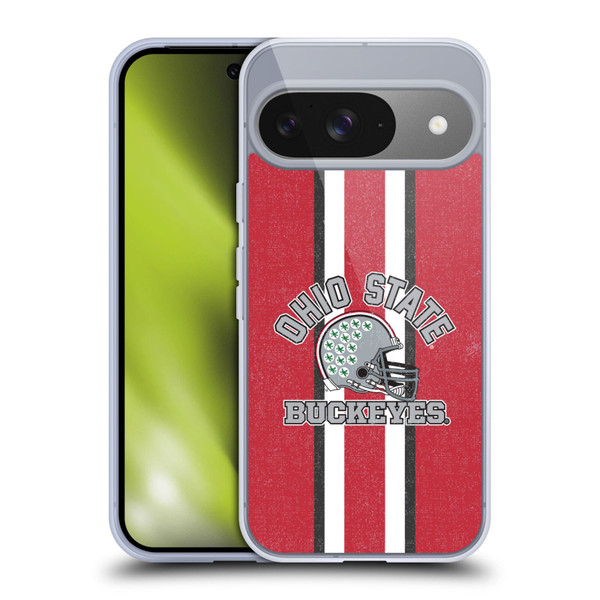 Ohio State University Football Graphics Helmet Soft Gel Case for Google Pixel 9 / Pixel 9 Pro