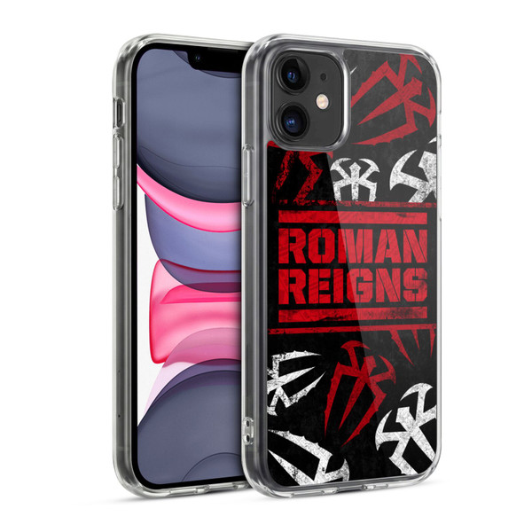 WWE Roman Reigns Logo Pattern Soft Gel Case for Apple iPhone 11