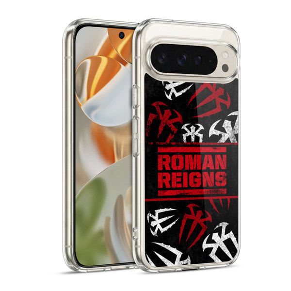 WWE Roman Reigns Logo Pattern Soft Gel Case for Google Pixel 9 / Pixel 9 Pro