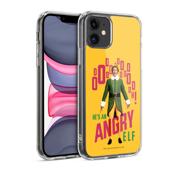 Elf Movie Graphics 2 Angry Elf Soft Gel Case for Apple iPhone 11