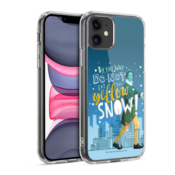 Elf Movie Graphics 2 Yellow Snow Soft Gel Case for Apple iPhone 11