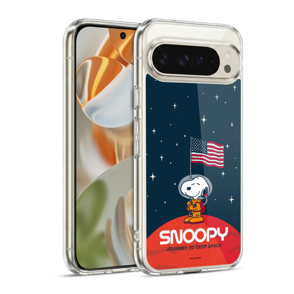Peanuts Secrets Of Apollo 10 Flag Soft Gel Case for Google Pixel 9 / Pixel 9 Pro