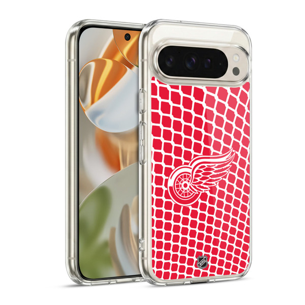 NHL Detroit Red Wings Net Pattern Soft Gel Case for Google Pixel 9 / Pixel 9 Pro
