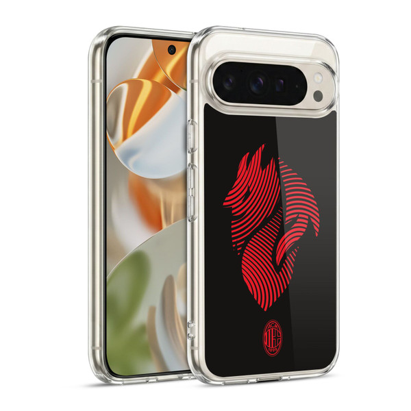 AC Milan Graphics Logo Soft Gel Case for Google Pixel 9 / Pixel 9 Pro