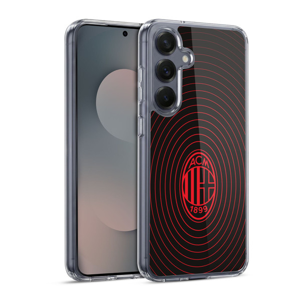 AC Milan Graphics Beat Soft Gel Case for Samsung Galaxy S25 & MagSafe