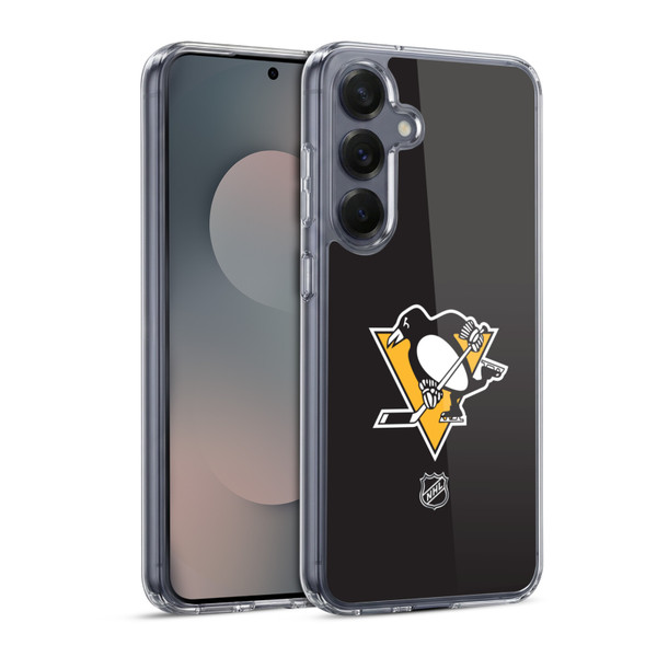NHL Pittsburgh Penguins Plain Soft Gel Case for Samsung Galaxy S25 & MagSafe