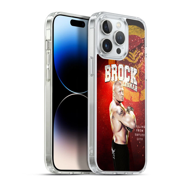 WWE Superstars Brock Lesnar Soft Gel Case for Apple iPhone 13 Pro Max & MagSafe