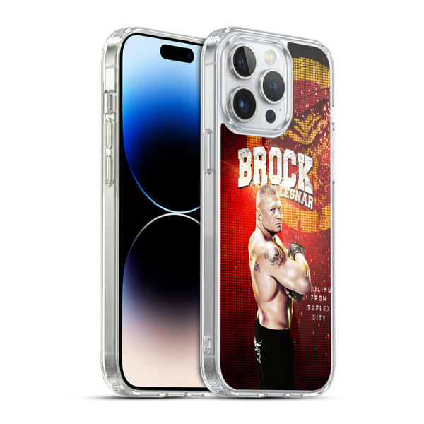 WWE Superstars Brock Lesnar Soft Gel Case for Apple iPhone 14 Pro Max & MagSafe