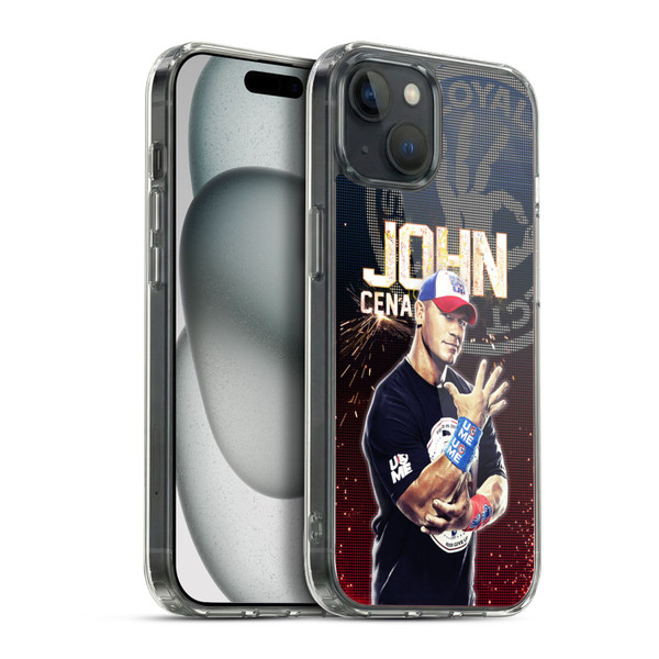 WWE Superstars John Cena Soft Gel Case for Apple iPhone 15 Plus & MagSafe