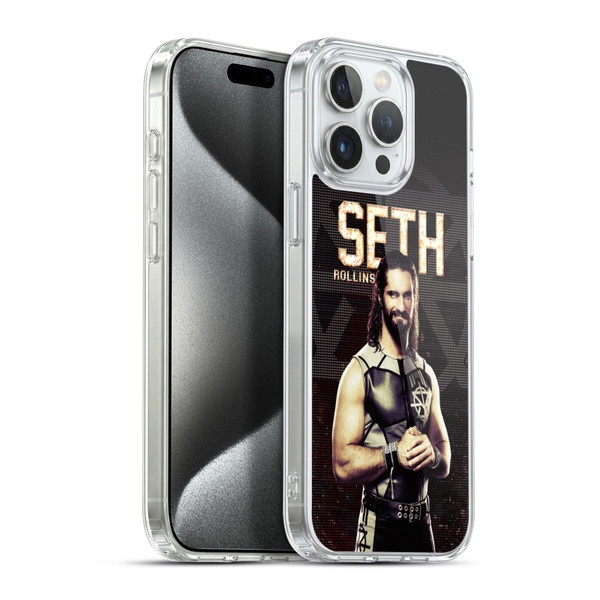 WWE Superstars Seth Rollins Soft Gel Case for Apple iPhone 15 Pro Max & MagSafe