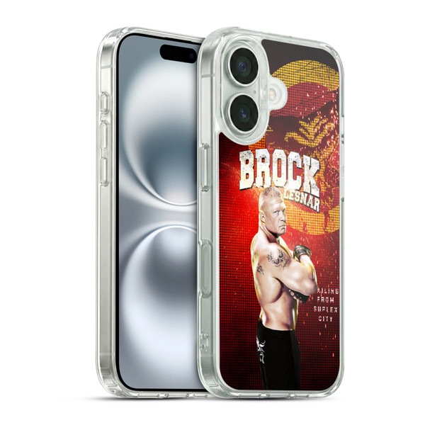 WWE Superstars Brock Lesnar Soft Gel Case for Apple iPhone 16 & MagSafe