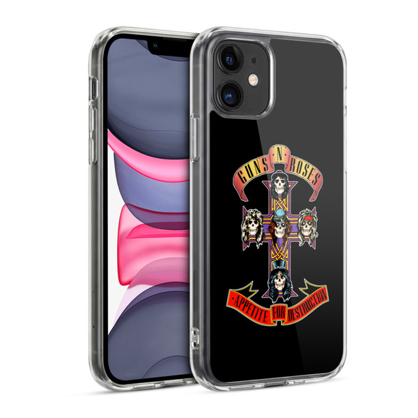 Guns N' Roses Key Art Appetite For Destruction Soft Gel Case for Apple iPhone 11