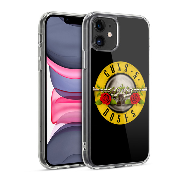 Guns N' Roses Key Art Bullet Logo Soft Gel Case for Apple iPhone 11