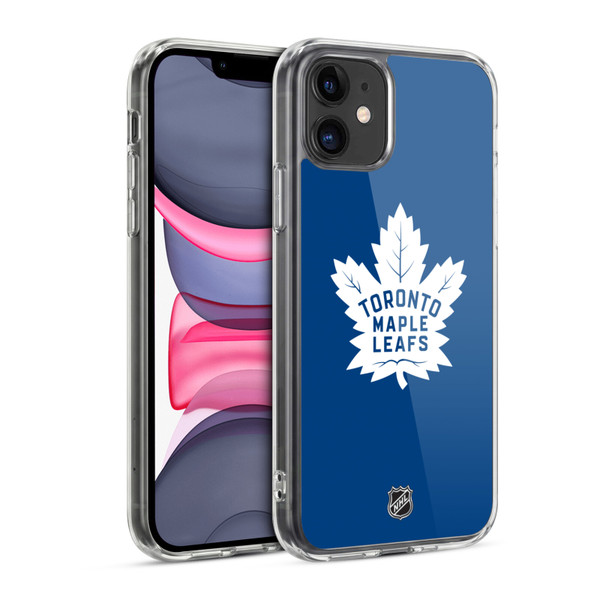 NHL Toronto Maple Leafs Plain Soft Gel Case for Apple iPhone 11