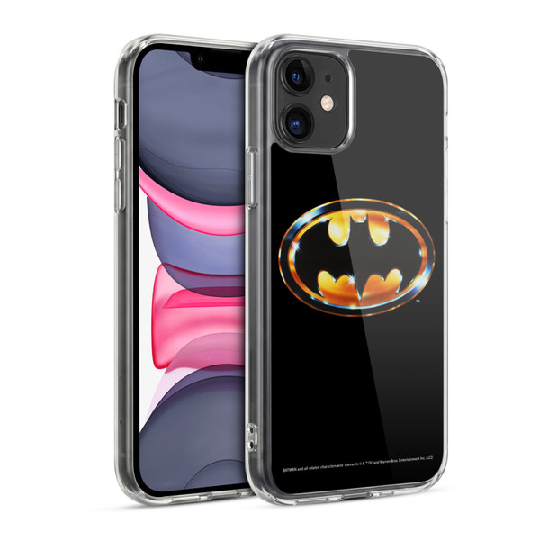 Batman (1989) Key Art Logo Soft Gel Case for Apple iPhone 11
