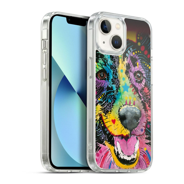 Dean Russo Dogs Smiling Collie Soft Gel Case for Apple iPhone 13