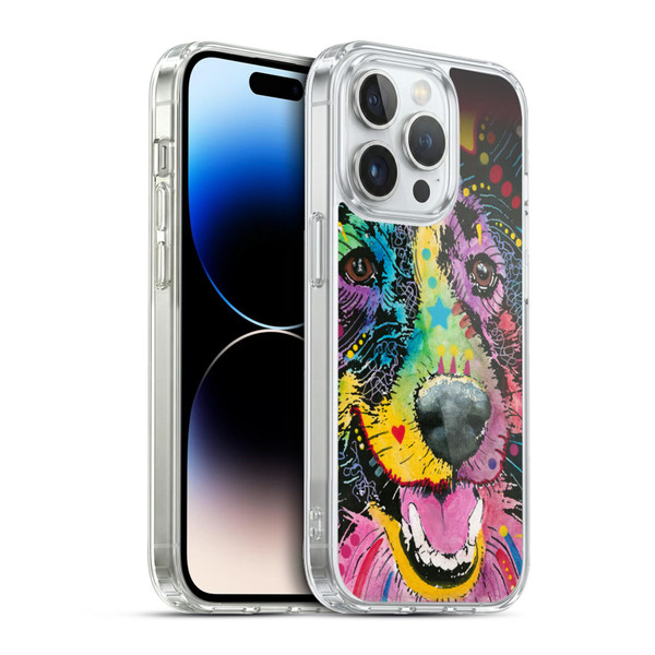 Dean Russo Dogs Smiling Collie Soft Gel Case for Apple iPhone 13 Pro & MagSafe