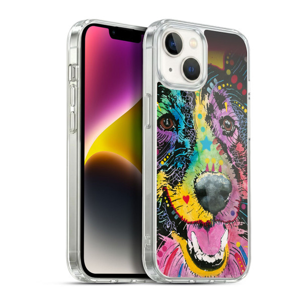 Dean Russo Dogs Smiling Collie Soft Gel Case for Apple iPhone 14