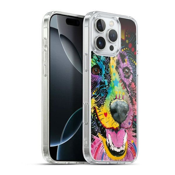 Dean Russo Dogs Smiling Collie Soft Gel Case for Apple iPhone 16 Pro Max & MagSafe