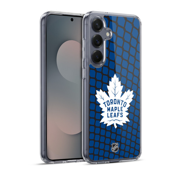 NHL Toronto Maple Leafs Net Pattern Soft Gel Case for Samsung Galaxy S25+ & MagSafe