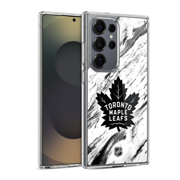 NHL Toronto Maple Leafs Marble Soft Gel Case for Samsung Galaxy S25 Ultra & MagSafe