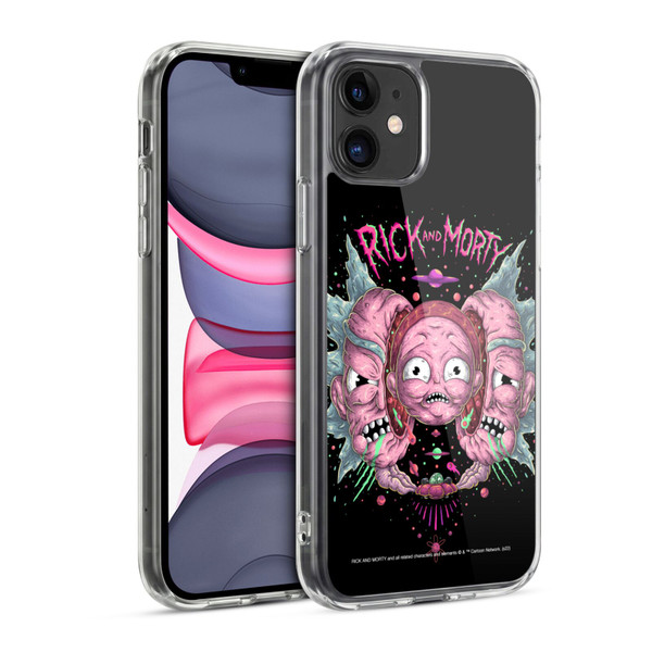 Rick And Morty Season 1 & 2 Graphics Intergalactic Escapades Soft Gel Case for Apple iPhone 11