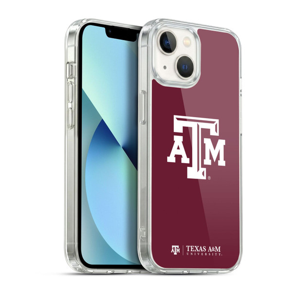 Texas A&M University TAMU Texas A&m University Plain Soft Gel Case for Apple iPhone 13