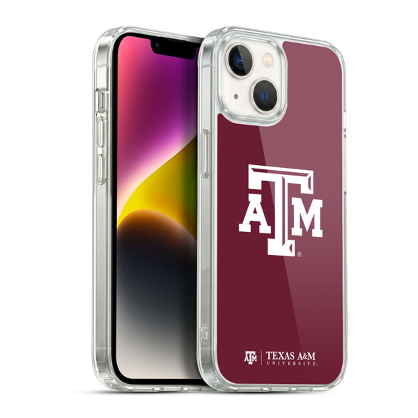 Texas A&M University TAMU Texas A&m University Plain Soft Gel Case for Apple iPhone 14